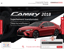 Tablet Screenshot of cowansvilletoyota.com